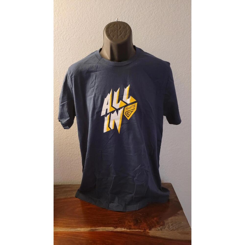 Gary Harris All In Autograph Logo Denver Nuggets Mens Large Shirt Fast Shipping